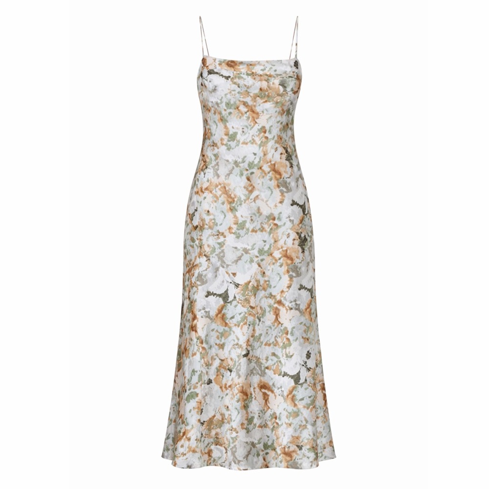 printed midi dress